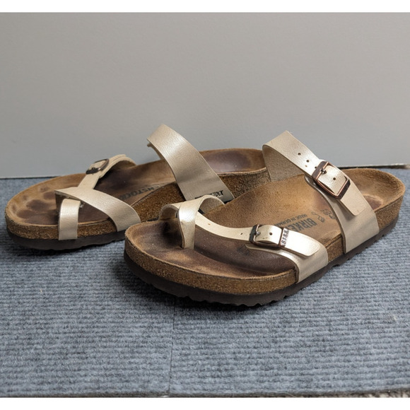 Birkenstock Mayari Sandals Womens 8 Opalescent Buckle Comfort Adjustable Boho - Picture 3 of 6